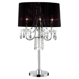 Crystal Drop Lamp Wayfair Crystal Drop 27 5 Table Lamp