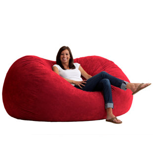 Red Bean Bag Chairs You Ll Love Wayfair Quickview