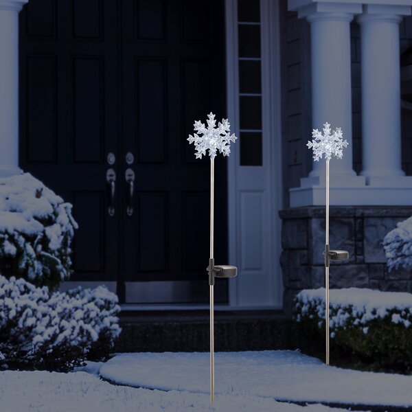 snowflake garden stakes