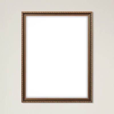 Sadia Embossed Wood Single Picture Frame in Black/Gold 20X30 cm 