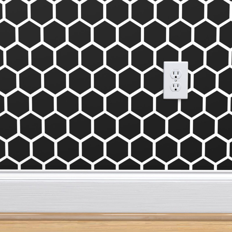 Brayden Studio Fouts Honeycomb Hexagon Peel And Stick Wallpaper