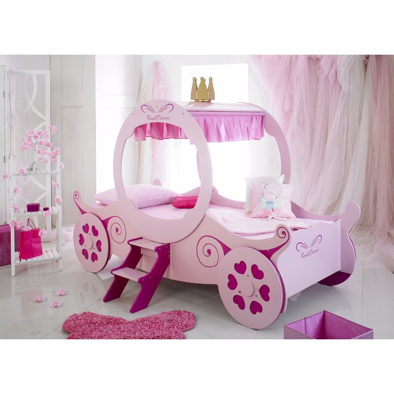 Just Kids Princess Carriage Single Car Bed | Wayfair.co.uk
