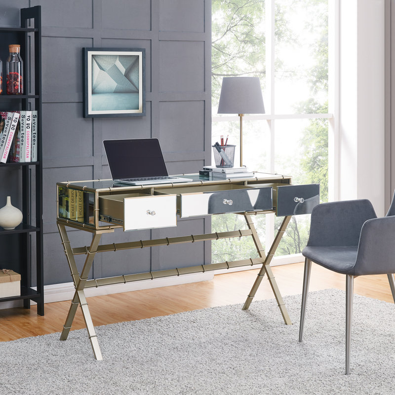 Portnoy Hollywood Regency Mirrored Console Table