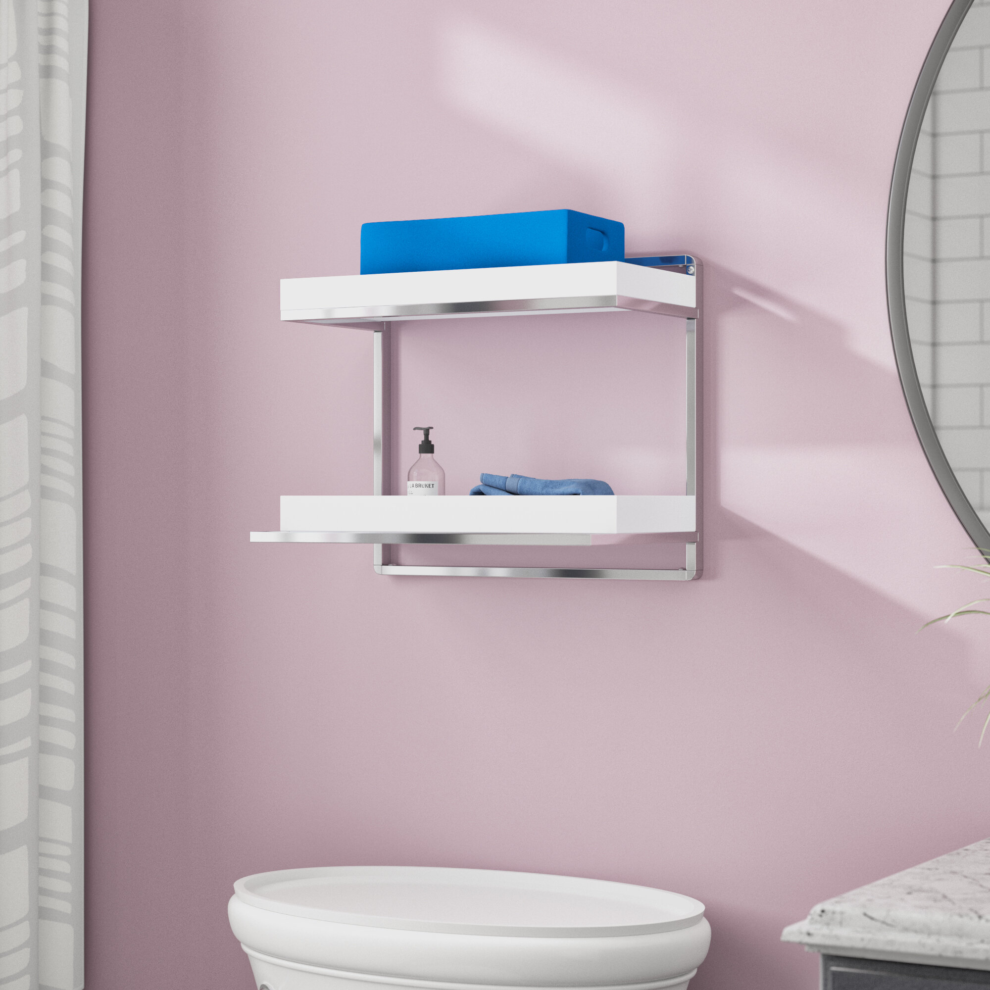 bathroom tier shelf