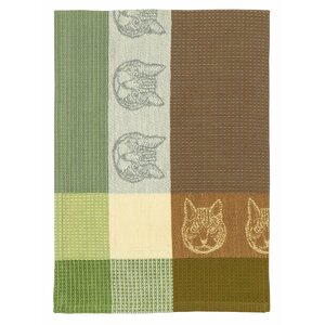 Cat Face 100% Hand-Woven Cotton Dishcloth (Set of 6)