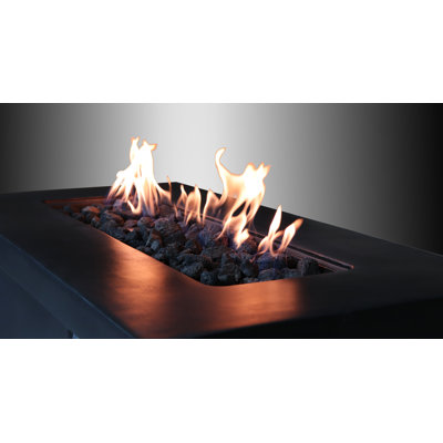 Orren Ellis Grice Cast Concrete Propane Natural Gas Fire Pit Table