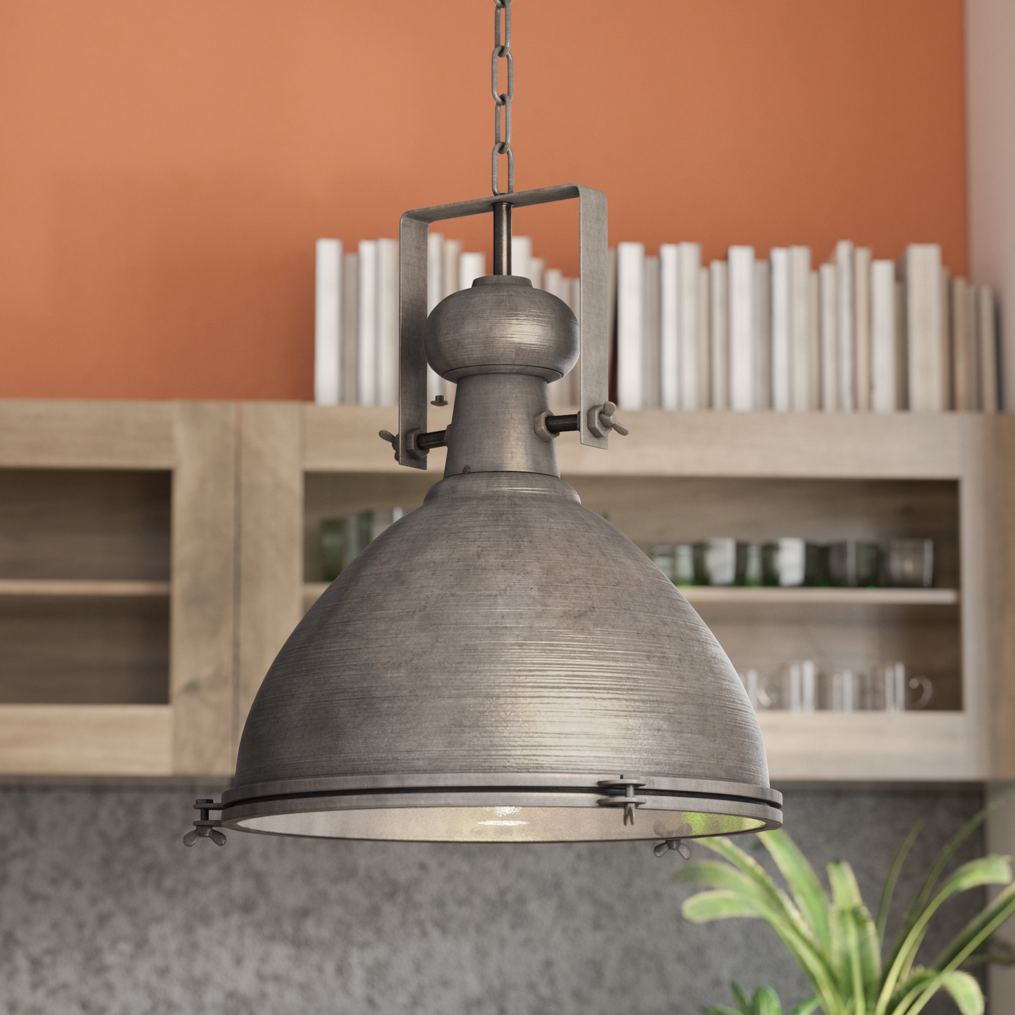 17 Stories Lavern 1 Light Single Dome Pendant Reviews Wayfair