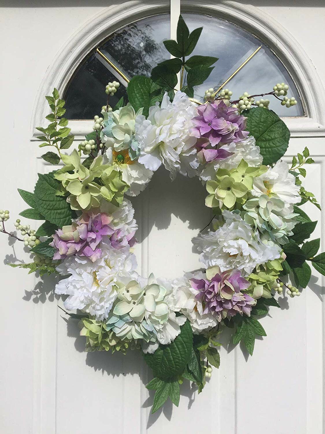 Pure Elegance Peony And Hydrangea Year Round Outdoor 20 Wreath - 