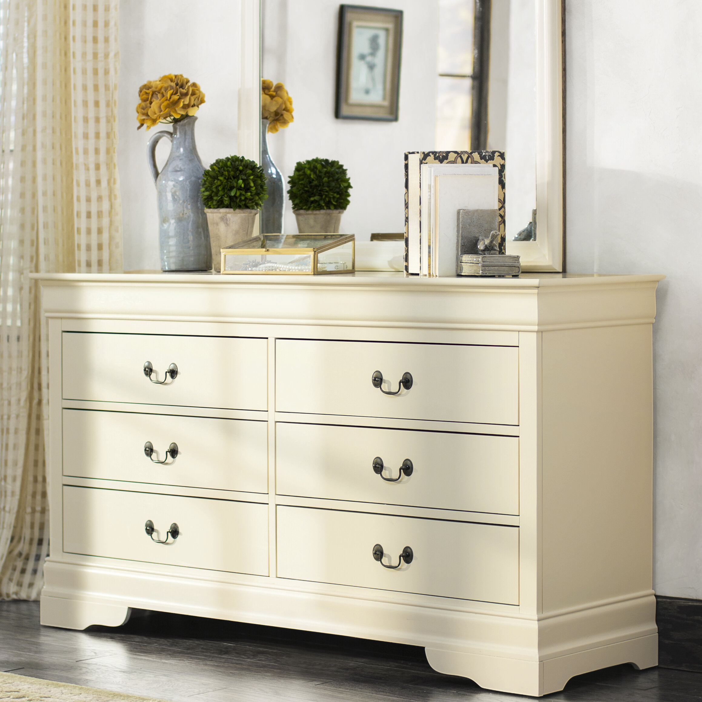 Lark Manor Babcock 6 Drawer Double Dresser Reviews Wayfair