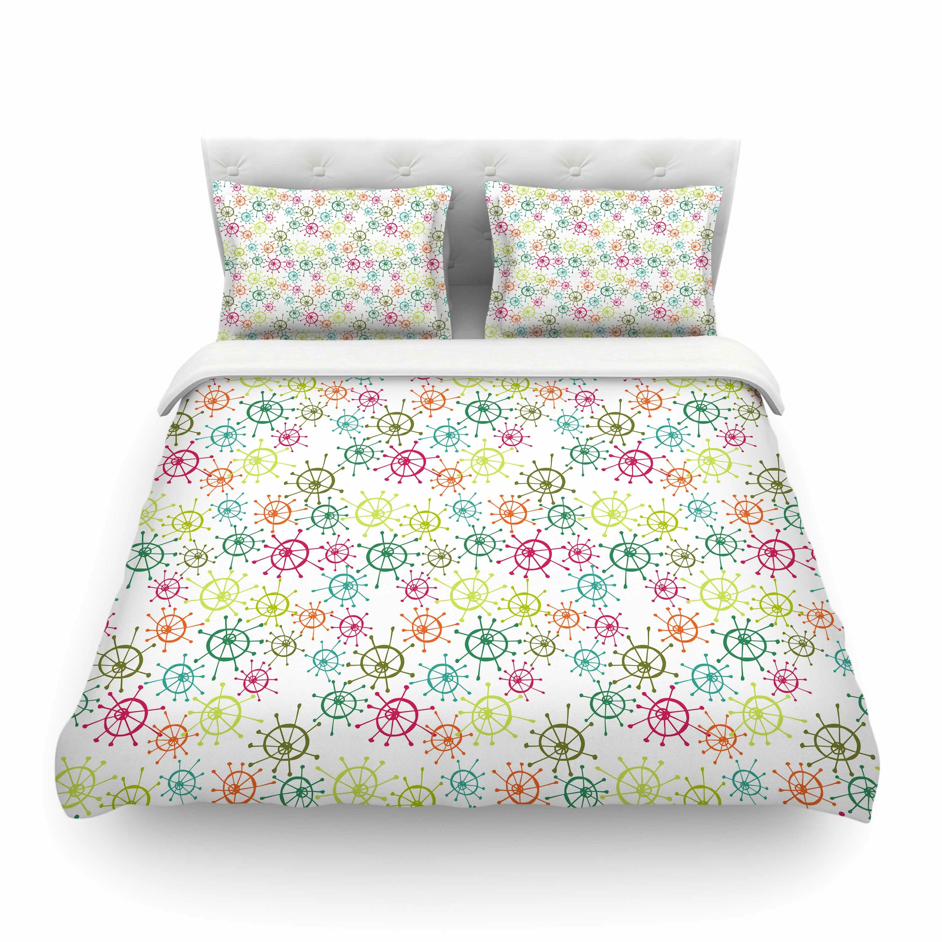 East Urban Home Mod Flower Burst By Holly Helgeson Featherweight