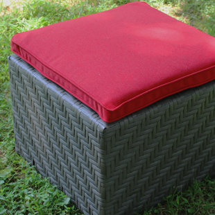Go to store & view more images Jamarion Outdoor Ottoman with Sunbrella Cushion by Brayden Studio