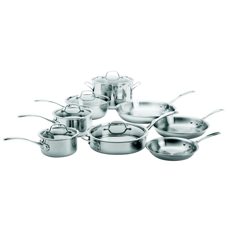 Calphalon Tri Ply Stainless Steel 13 Piece Cookware Set Reviews