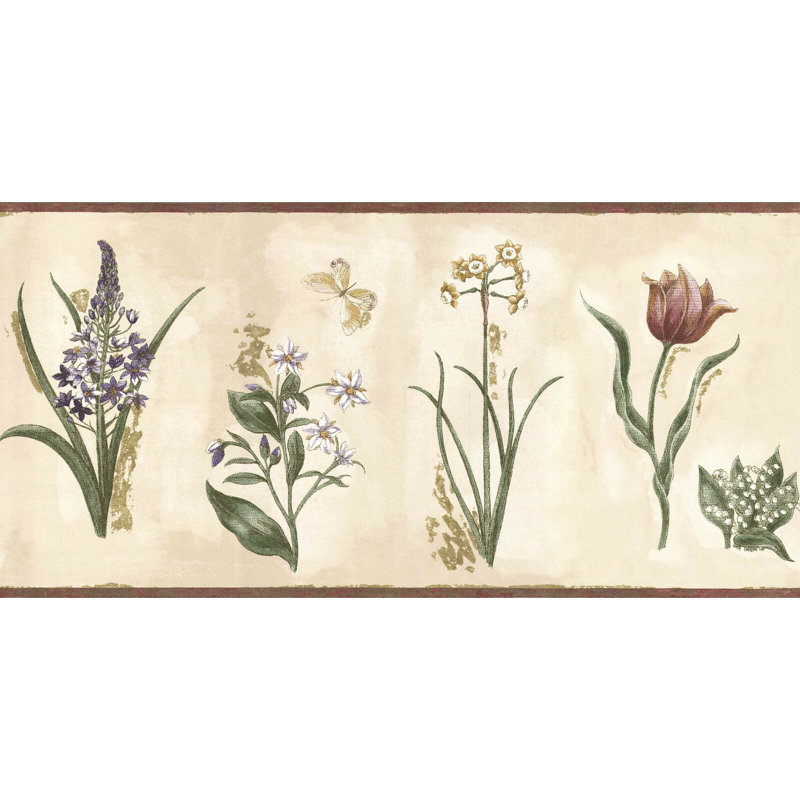 August Grove Dolcie Sage Flowers Butterlies 15 L X 10 5 W Wallpaper Border Wayfair You are viewing image #23 of 24, you can see. dolcie sage flowers butterlies 15 l x 10 5 w wallpaper border