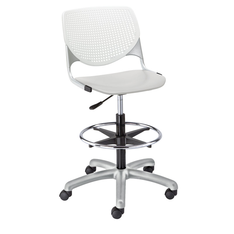 Kool Poly Adjustable Mid Back Drafting Chair Reviews Allmodern