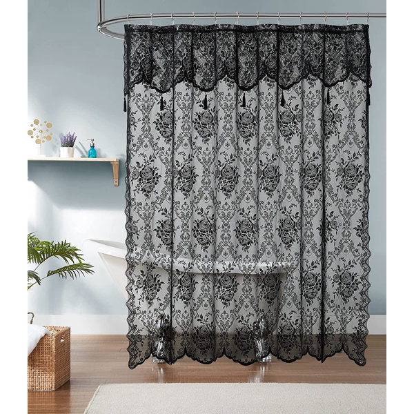 Bear Shower Curtain Fabric Bathroom Decor Set with Hooks 4 Sizes 