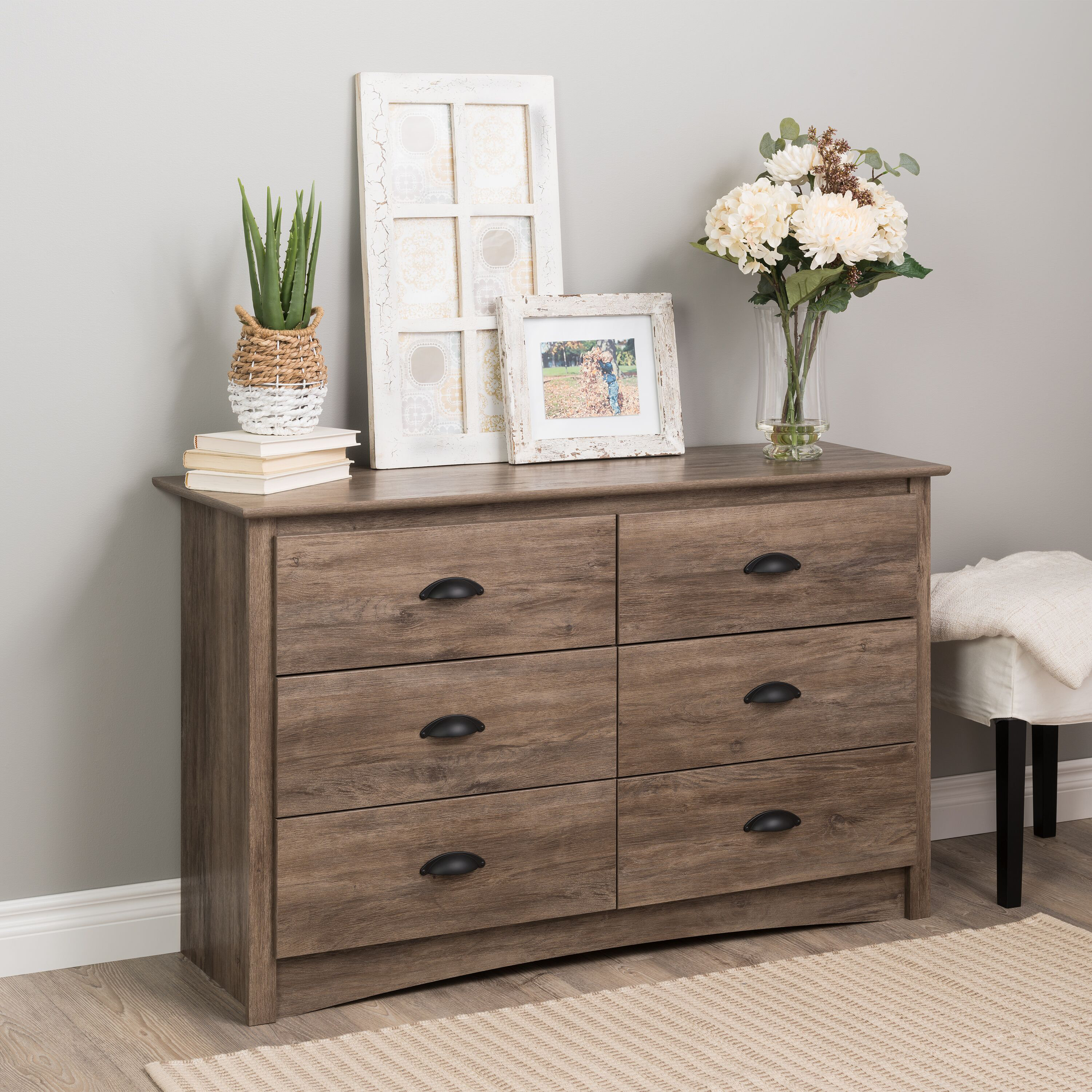 Latitude Run Wanda 6 Drawer Double Dresser Reviews Wayfair