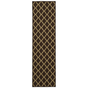 Bunyard Moroccan Trellis Design Chocolate Area Rug
