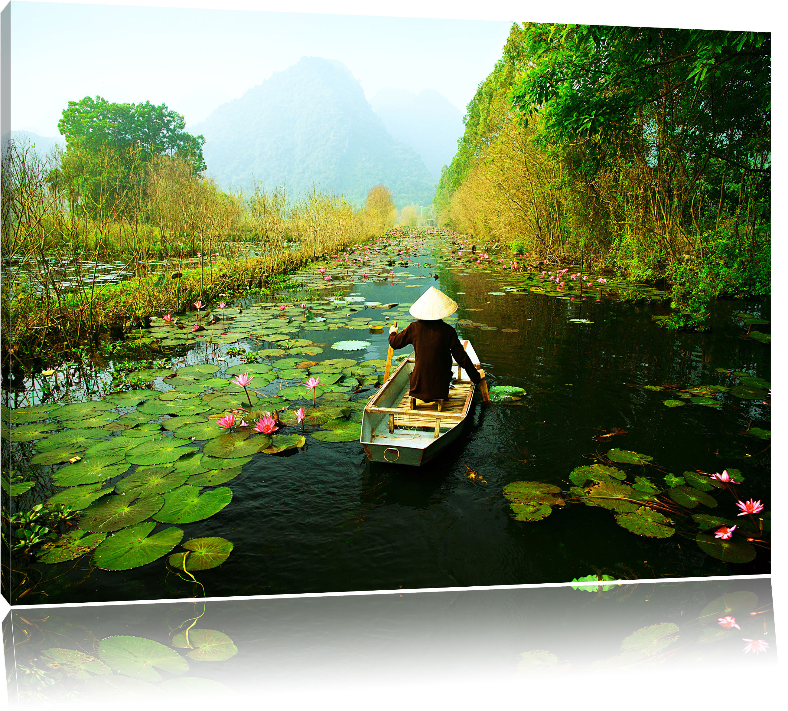 East Urban Home Yen Stream On The Way To Huong Pagoda Vietnam Wall