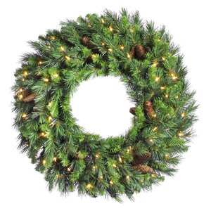 Cheyenne Pre-Lit Pine Wreath