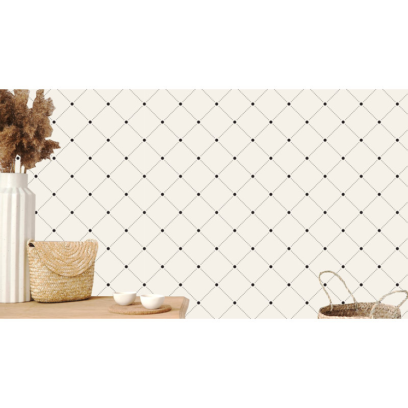 Gracie Oaks Tamas Repeating Tiles With Dotted 10 L X 24 W Gracie Oaks Tamas Repeating Tiles With
