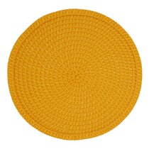 Mexican Style Eco-Friendly Casa Fiesta Designs Yellow Placemats Set of 4 