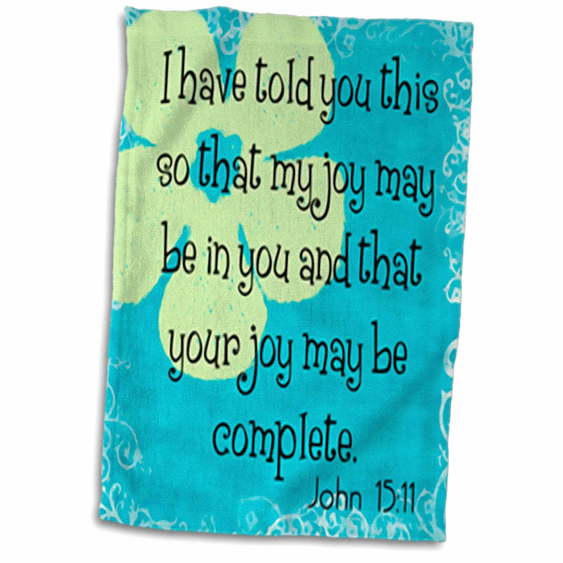 Symple Stuff Chason Bible Verse John 15 Hand Towel Wayfair