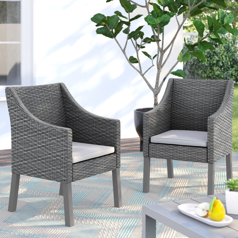 Sol 72 Outdoor Portola Outdoor Wicker Patio Dining Chair Reviews