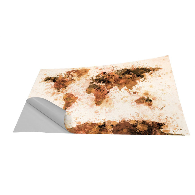 Ebern Designs Lanna World Map Watercolor Wall Mural Wayfair