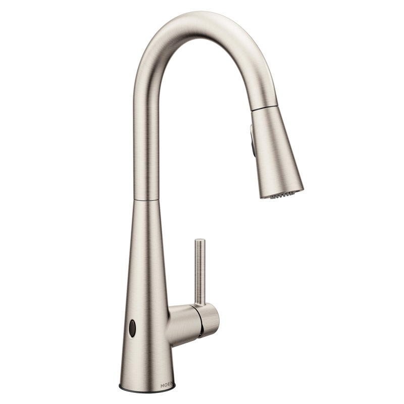 Moen Sleek Pull Down Touchless Single Handle Kitchen Faucet With