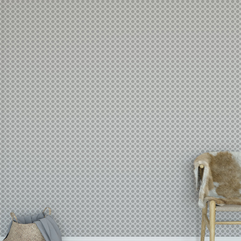 Kavka Simple Circles 2 W Smooth Peel And Stick Wallpaper Panel