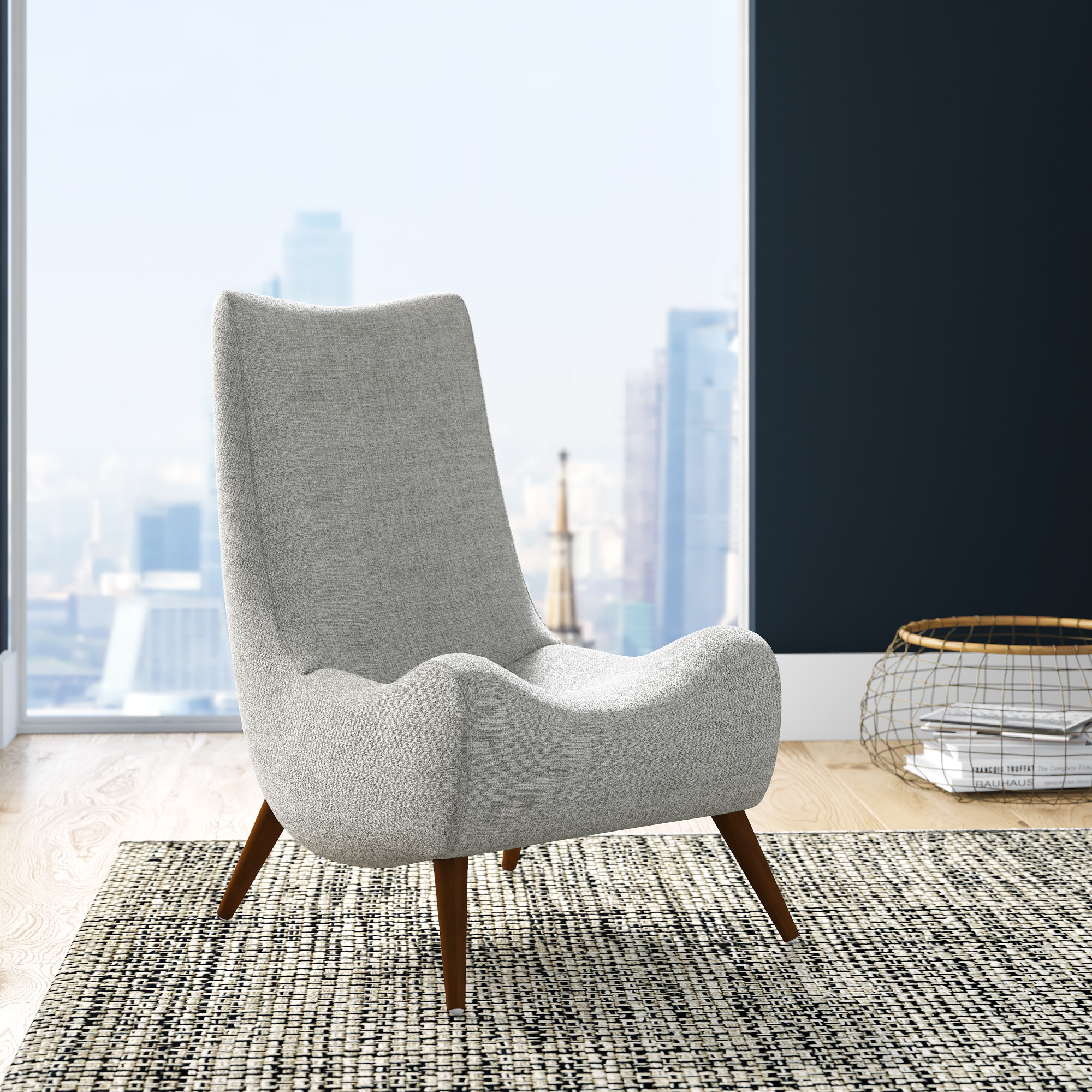 peoria wood arm chair