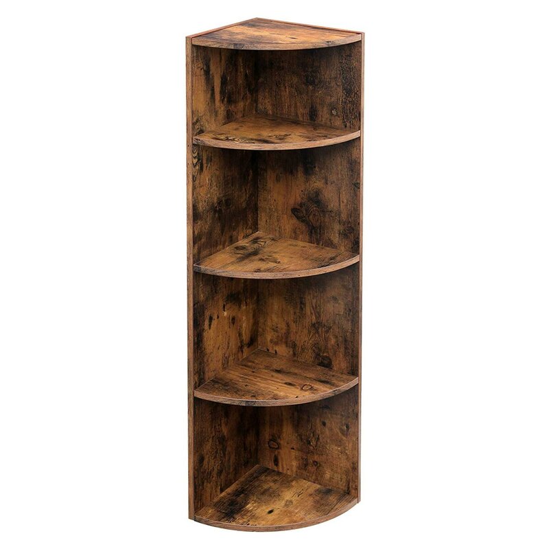 wooden corner shelf stand