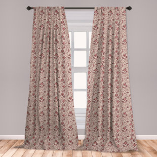 Ambesonne Fl Curtains Blossoming Spring Meadow Pattern In Retro Style With Curly Details Window Treatments 2 Panel Set For Living Room Bedroom Ambesonne Fl Curtains Blossoming Spring Meadow Pattern In Retro Style With Curly Details Window Treatments 2 Panel Set For Living Room Bedroom