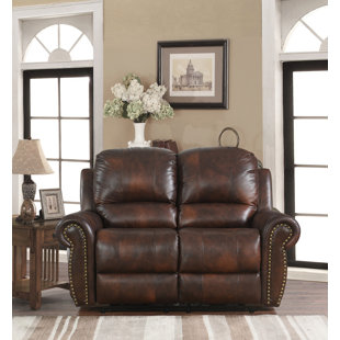 Brode Power Leather Reclining Loveseat by Darby Home Co Read Reviews