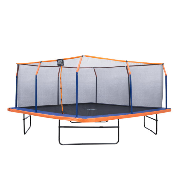 Jumpking 8ft x 12ft Rectangular Trampoline with EnclosureWith Ladder 6 Years 