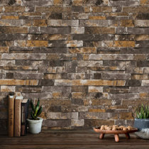 3d Stacked Stone Wallpaper Wayfair