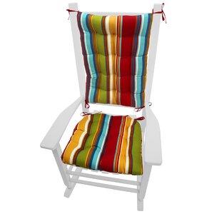 Coastal Outdoor Rocking Chair Cushion