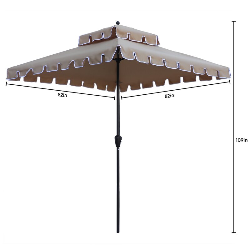 Highland Dunes Jersey Square Patio Umbrella Reviews Wayfair