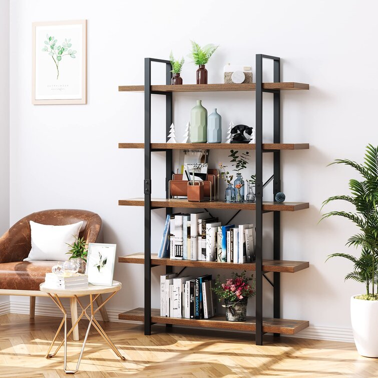 5 Days Express Shipping Movable Bookcase Steel Bookshelf Trolley Black 