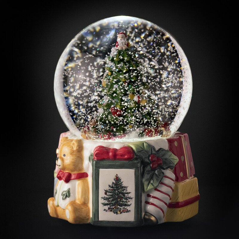 Christmas Tree Musical Snow Globe