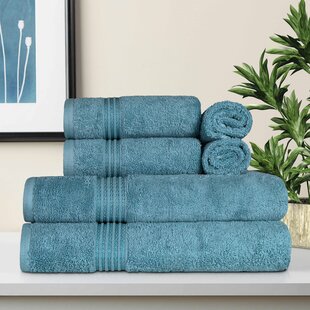 Royal Blue Egyptian Cotton Hand Towels 450 GSM Pack Set of 4 
