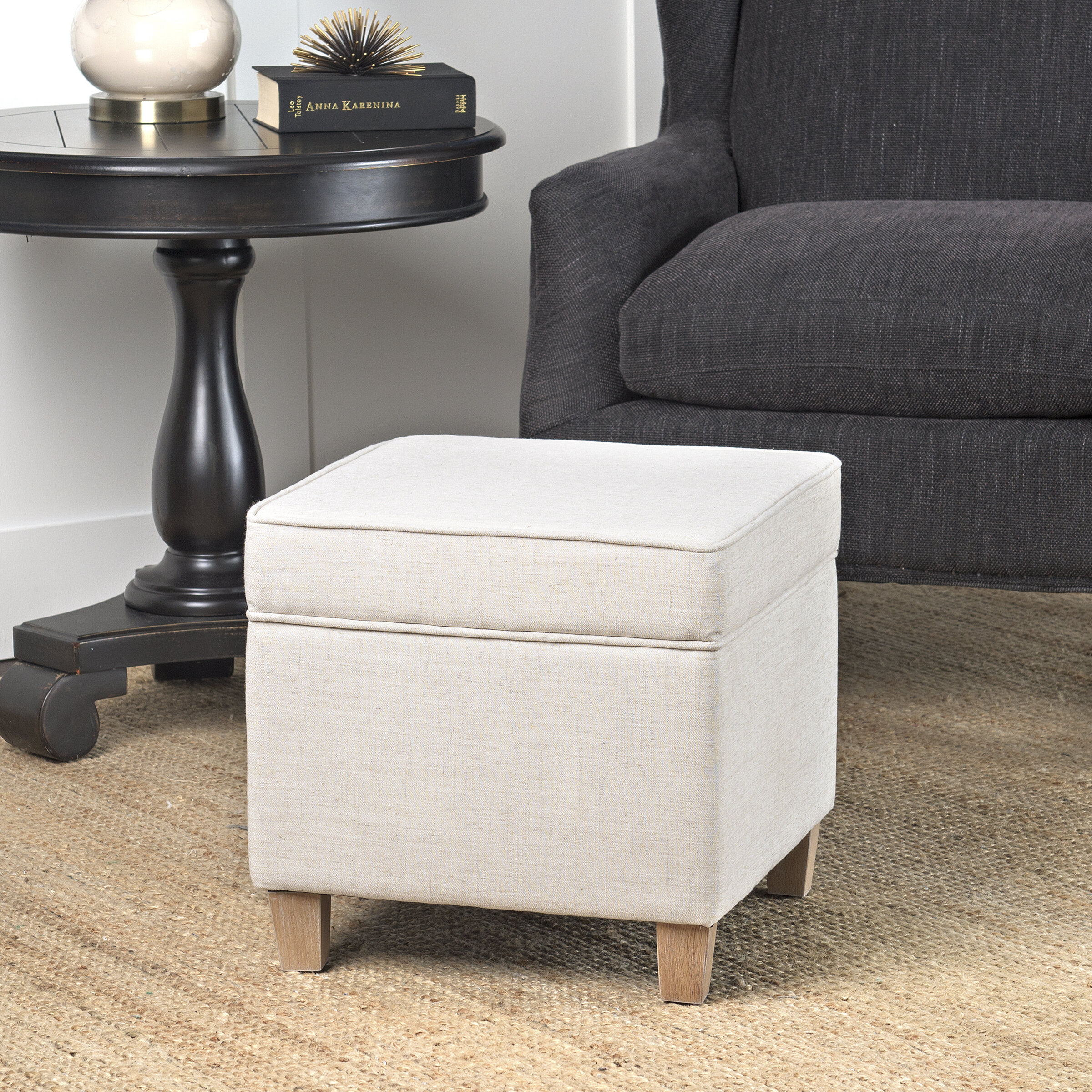 Asha 17 5 Square Storage Ottoman Reviews Joss Main