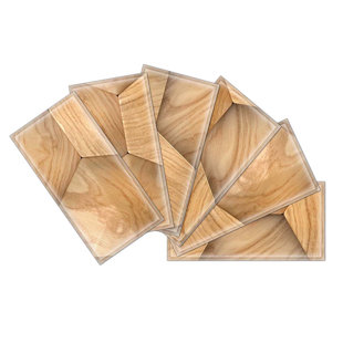 Crystal 3" x 6" Beveled Glass Subway Tile in Brown by