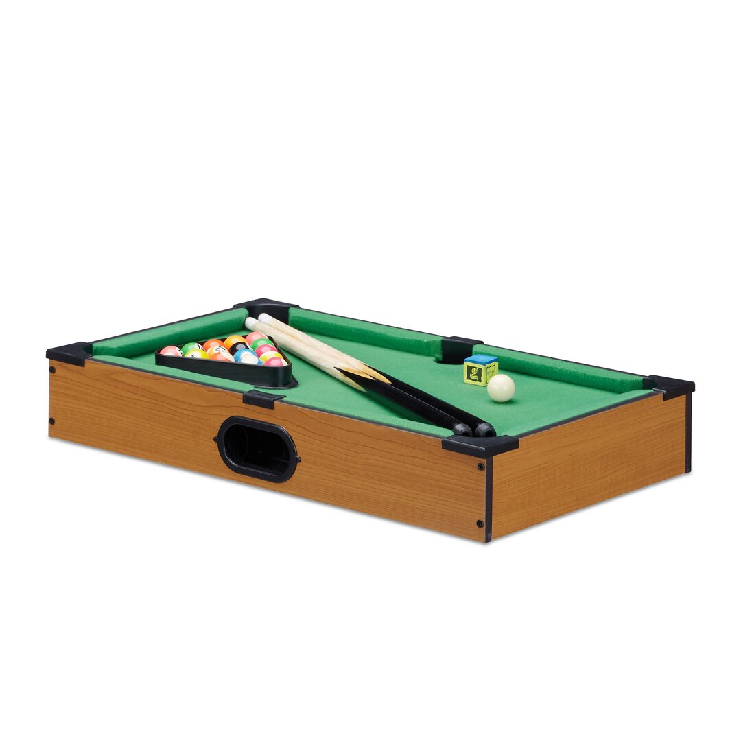 Quartz 1.6ft Table Top Pool Table brown,green