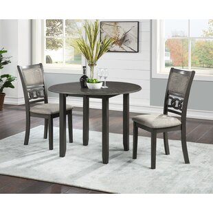 round gray pine wood lisette dining table