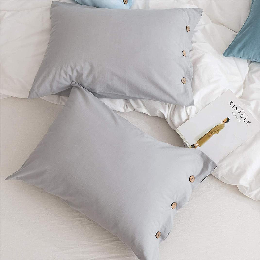 button closure pillow cases