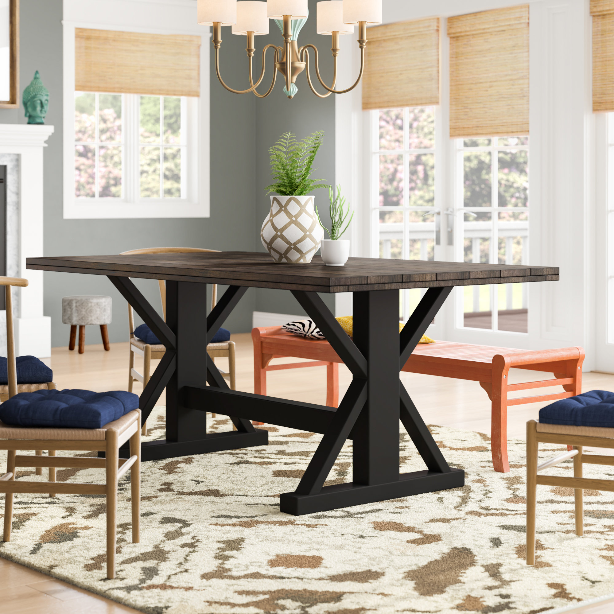 World Menagerie Landrum Dining Table By Simmons Casegoods