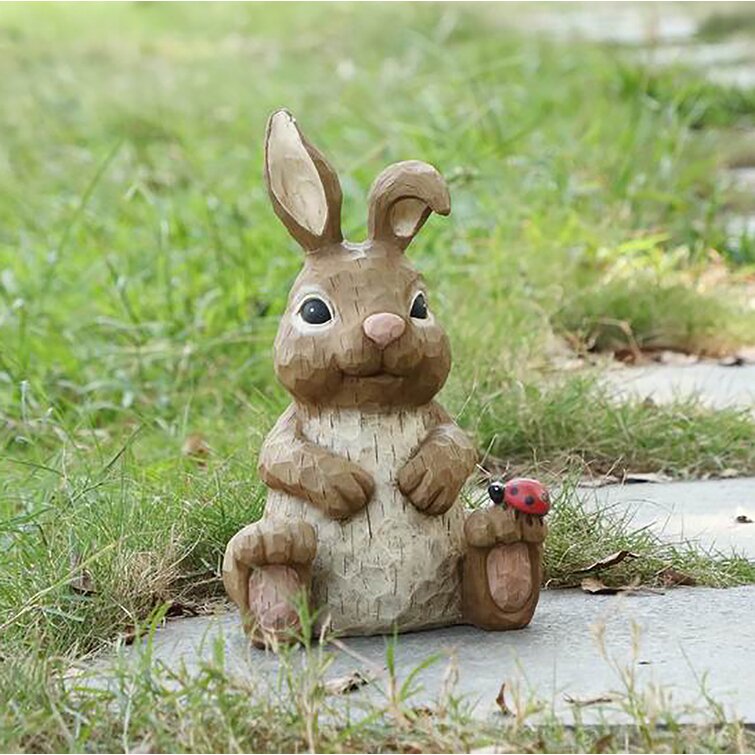 Small Hi-Line Gift Ltd Sitting Rabbit Statue