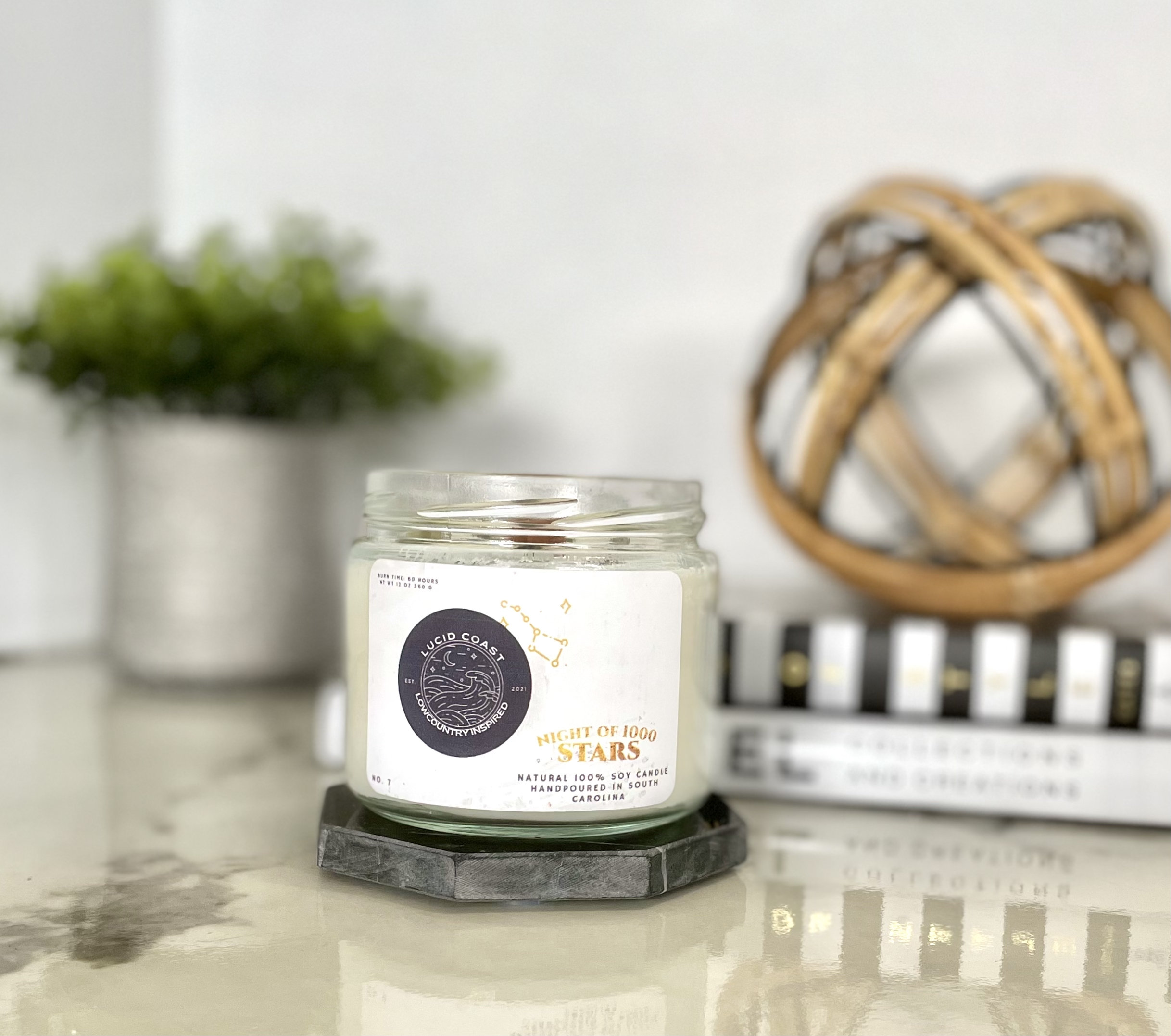 Lucid Coast Candle Company Night Of A Thousand Stars Soy Candle Wayfair