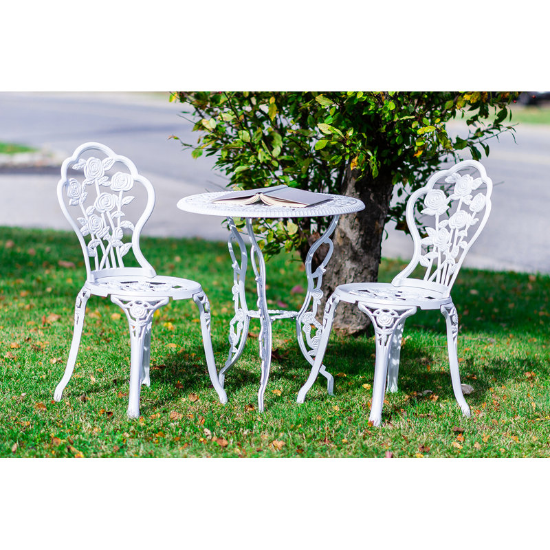August Grove Crooke 3 Piece Bistro Set Reviews Wayfair